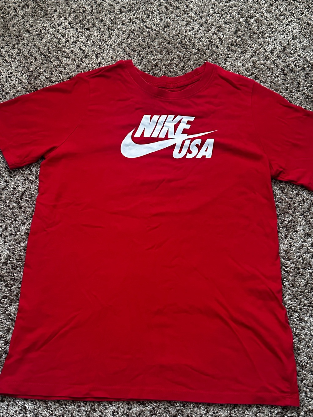 Nike Men’s Large Red Nike USA Logo T-Shirt Athletic Cut